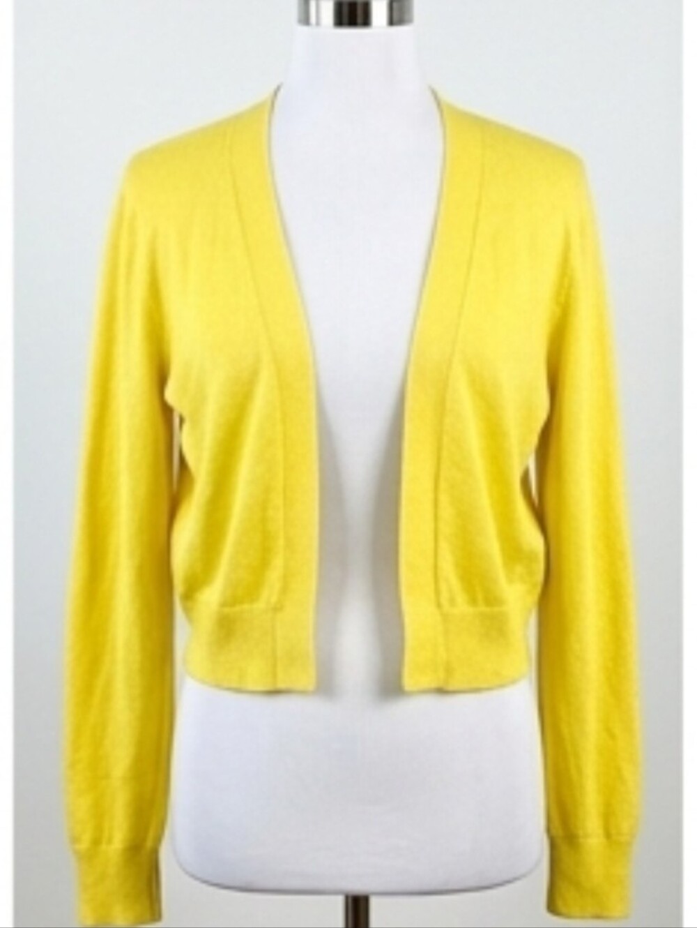 INC International Concepts Sunny Yellow Open-Front Cardigan
